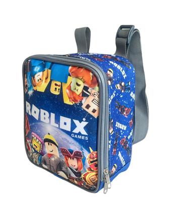 Imagem de Kit Mochila Infantil Roblox Games Grande Rodinhas Meninos F5