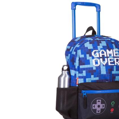 Imagem de Kit Mochila Infantil Rodinha Game Lancheira Estojo Sestini