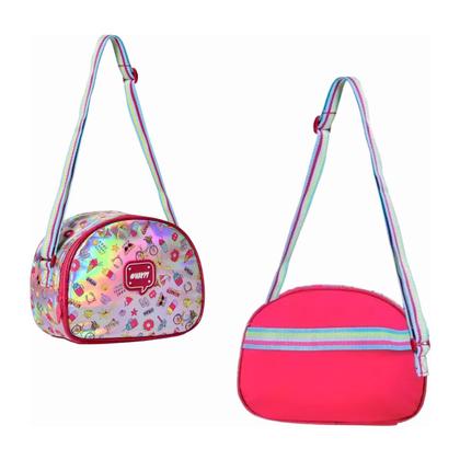 Imagem de Kit Mochila Infantil Rodinha Happy Grande Lancheira Estojo