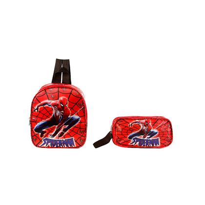 Imagem de Kit Mochila Infantil Rodinha Homem Aranha Spider Man