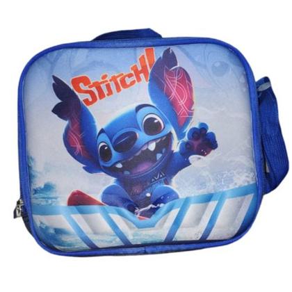Imagem de Kit Mochila Infantil Rodinhas Stitch+ lancheira + estojo BM009