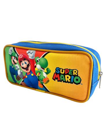 Imagem de Kit Mochila Infantil Super Mário Bros Rodinhas G F5 Meninos