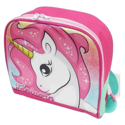 Imagem de Kit Mochila Infantil Unicórnio Fantasy Rodinhas