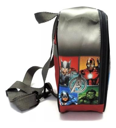Imagem de Kit Mochila Infantil Vingadores Rodinhas M + Lancheira F5