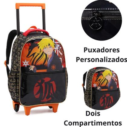 Imagem de Kit Mochila, Lancheira E Estojo Escolar Anime