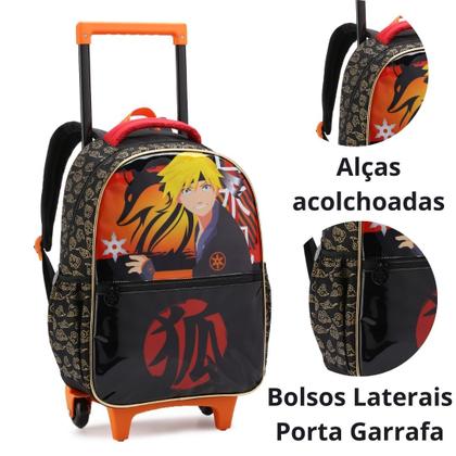 Imagem de Kit Mochila, Lancheira E Estojo Escolar Anime