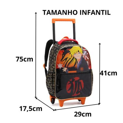 Imagem de Kit Mochila, Lancheira E Estojo Escolar Anime