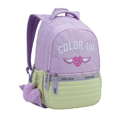 Imagem de Kit Mochila Lancheira Estojo Feminina ColorUp Notebook