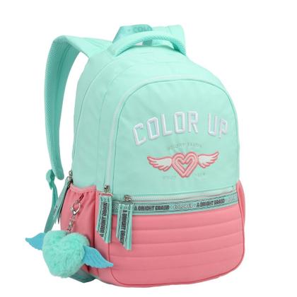 Imagem de Kit Mochila Lancheira Estojo Feminina ColorUp Notebook