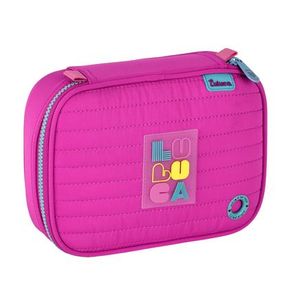 Imagem de Kit Mochila Lancheira Estojo Luluca Escolar Meninas Notebook Meninas Resistente Reforçada