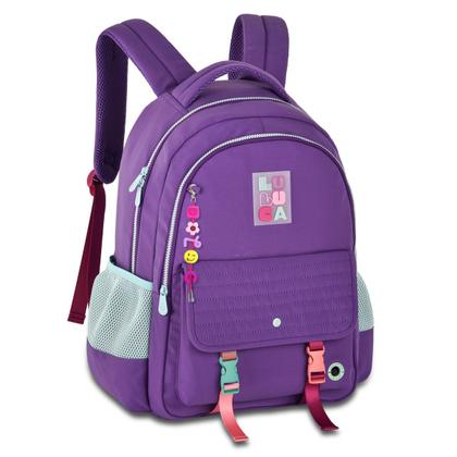 Imagem de Kit Mochila Lancheira Estojo Luluca Escolar Meninas Notebook Meninas Resistente Reforçada