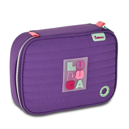 Imagem de Kit Mochila Lancheira Estojo Luluca Escolar Meninas Notebook Meninas Resistente Reforçada