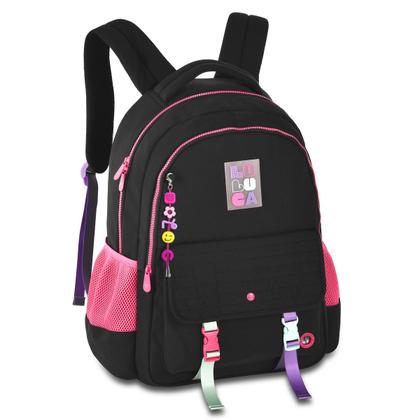 Imagem de Kit Mochila Lancheira Estojo Luluca Escolar Meninas Notebook Meninas Resistente Reforçada