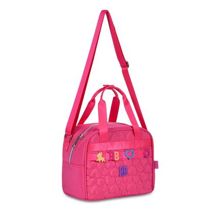 Imagem de Kit Mochila Lancheira Estojo RB Rebecca Bonbon Letrinhas Reforçada Resistente Notebook