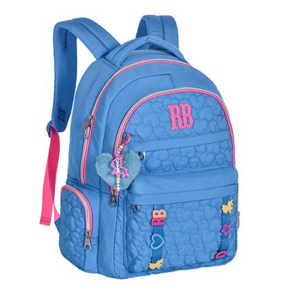 Imagem de Kit Mochila Lancheira Estojo RB Rebecca Bonbon Letrinhas Resistente Reforçada Escolar Notebook