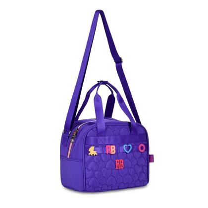 Imagem de Kit Mochila Lancheira Estojo RB Rebecca Bonbon Letrinhas Resistente Reforçada Escolar Notebook