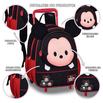 Imagem de Kit Mochila Lancheira Pets Disney Oficial Tsum Tsum Licenciada