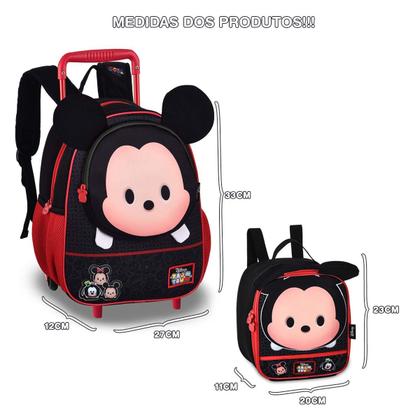 Imagem de Kit Mochila Lancheira Pets Disney Oficial Tsum Tsum Licenciada
