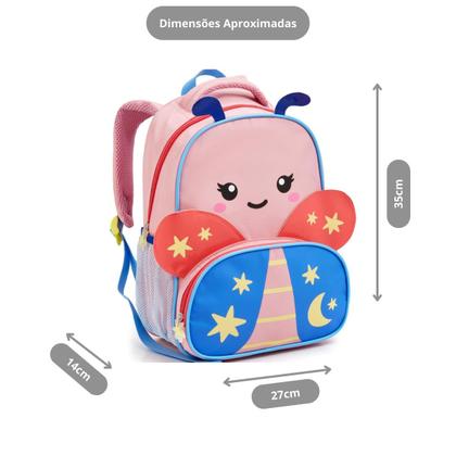 Imagem de Kit Mochila+Lancheira Térmica Infantil Zoop Animais Seanite