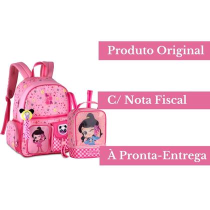 Imagem de Kit Mochila Luluca Costas C/ Lancheira Térmica - Oficial Youtuber Escolar Passeio - Clio