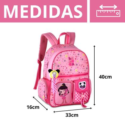 Imagem de Kit Mochila Luluca Costas C/ Lancheira Térmica - Oficial Youtuber Escolar Passeio - Clio