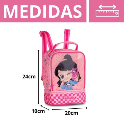 Imagem de Kit Mochila Luluca Costas C/ Lancheira Térmica - Oficial Youtuber Escolar Passeio - Clio