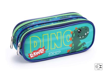 Imagem de Kit Mochila Menino Infantil Dinossauro Com Lancheira Estojo