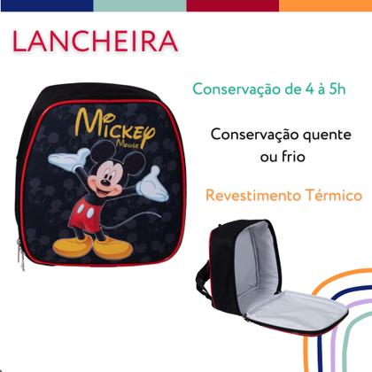 Imagem de Kit Mochila Mickey Mouse Escolar Rodinhas