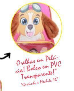 Imagem de Kit Mochila Patrulha Canina Infantil Rodinhas Aula MIF5331-C