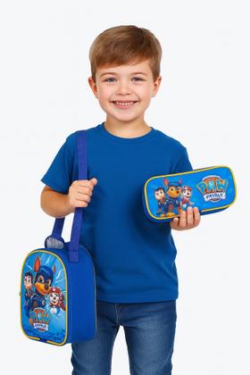 Imagem de Kit Mochila Patrulha Canina Rodinhas + Lancheira Térmica + Estojo