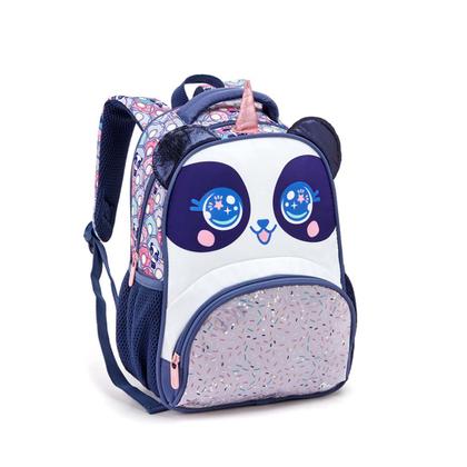 Imagem de Kit Mochila Pequena Infantil Menina E Lancheira Gata/Panda Premium Fofa