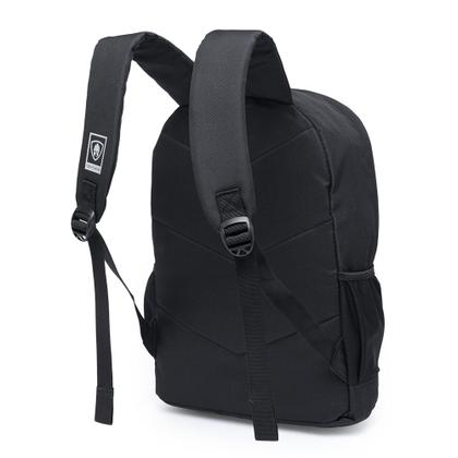 Imagem de Kit Mochila Preta Centurion com Estojo Escolar Masculina Feminina Grande Ideal para Viagem Trabalho Escola Faculdade e dia a dia