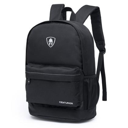 Imagem de Kit Mochila Preta Centurion com Estojo Escolar Masculina Feminina Grande Ideal para Viagem Trabalho Escola Faculdade e dia a dia