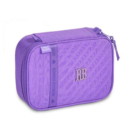 Imagem de Kit Mochila Rb Rebecca Bonbon Lancheira Estojo Rodinha Carrinho Escolar