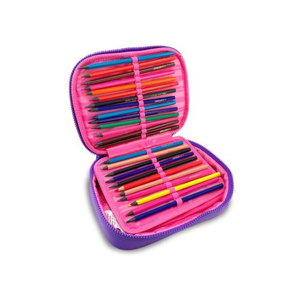 Imagem de Kit Mochila Rebecca Bonbon Ampla Chaveiro Estojo Box 36 Pens