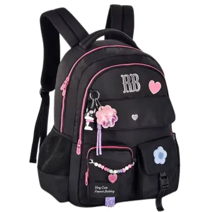 Kit Mochila Rebecca Bonbon Miçangas com Lancheira e Estojo - Kit
