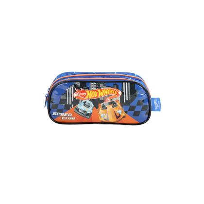 Imagem de Kit Mochila Rodas Hot Wheels Lancheira Estojo Carros Escolar