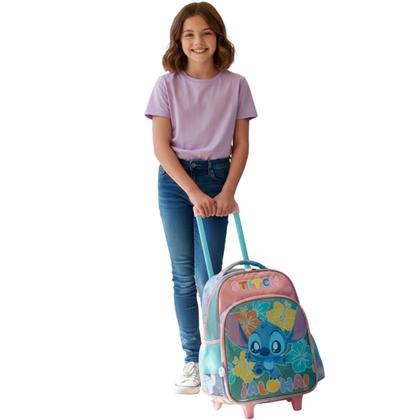 Imagem de Kit Mochila Rodas Lancheira E Estojo Triplo Stitch Disney