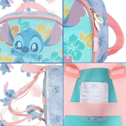 Imagem de Kit Mochila Rodas Lancheira E Estojo Triplo Stitch Disney