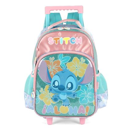 Imagem de Kit Mochila Rodas Lancheira E Estojo Triplo Stitch Disney
