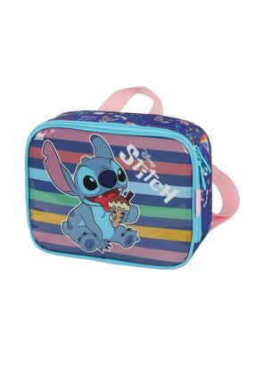 Imagem de Kit Mochila Rodas Lancheira Escolar Infantil Stitch Disney