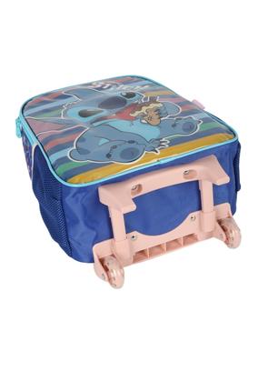 Imagem de Kit Mochila Rodas Lancheira Escolar Infantil Stitch Disney