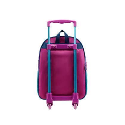 Imagem de Kit Mochila Rodas Lancheira Estojo Pequena Sereia Pink
