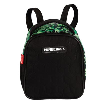 Imagem de Kit Mochila Rodas Minecraft Game Lancheira E Estojo Duplo