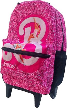 Imagem de Kit Mochila Rodinha Barbie Com Estojo E Lancheira Infantil
