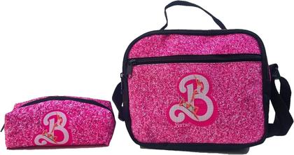 Imagem de Kit Mochila Rodinha Barbie Com Estojo E Lancheira Infantil