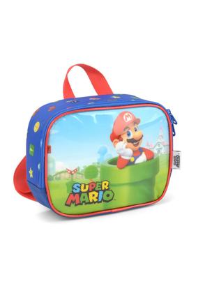 Imagem de Kit Mochila Rodinha Estojo Lancheira Super Mario Bros Video Game Jogos Meninos Escolar Infantil