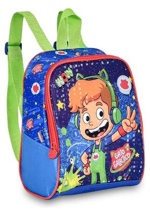 Imagem de Kit Mochila Rodinha Gato Galáctico Lancheira Estojo 2024