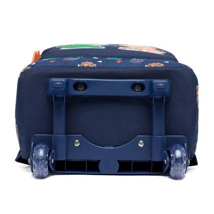 Imagem de Kit Mochila Rodinha Infantil Dino Polo One Estojo Escolar Lancheira Térmica Resistente