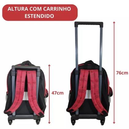 Imagem de Kit Mochila Rodinha Infantil Menino 3 Peças Homem Aranha